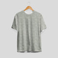 Polyester t-shirt with Abstract Line Art Face Pattern print