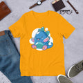 Baby Dino Half Sleeve T-Shirt — Gold