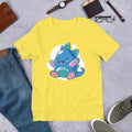 Baby Dino Half Sleeve T-Shirt — Yellow