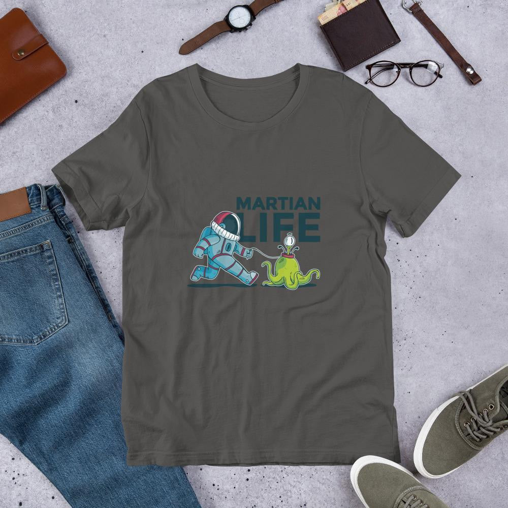 Martian Life Unisex Half Sleeve T-Shirt #Plus-sizes
