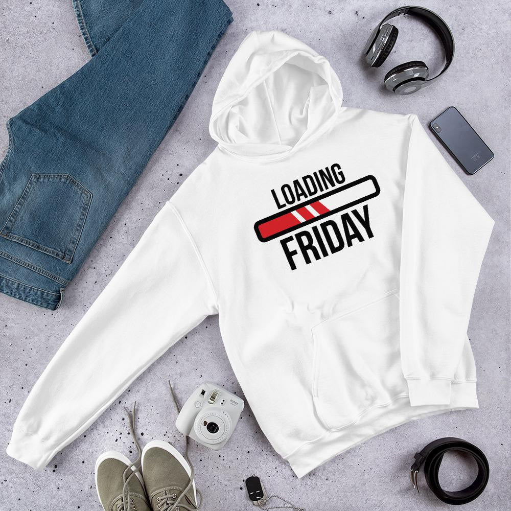 Loading Friday graphic hoodie – Fourth Dimension Club