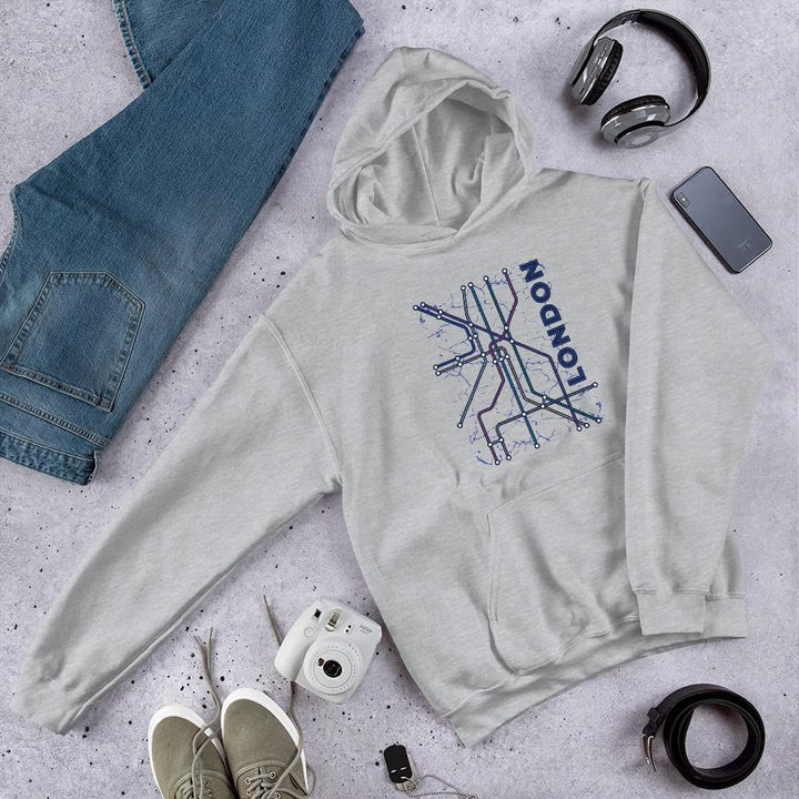 London Underground Unisex Hooded Sweatshirt
