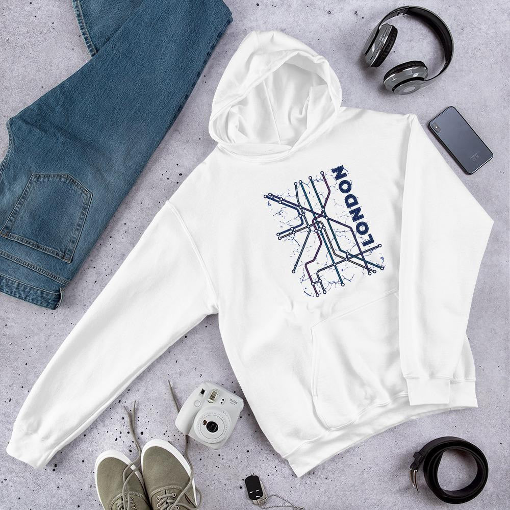 London Underground graphic hoodie – Fourth Dimension Club