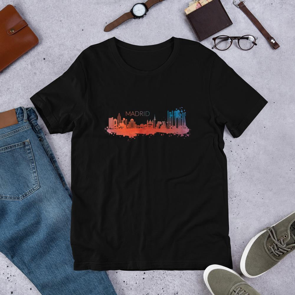 Madrid Skyline Half Sleeve T-Shirt