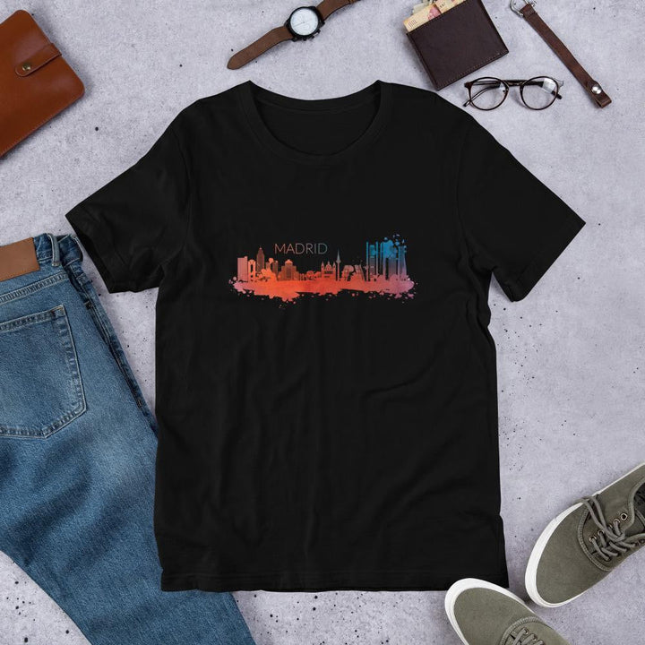 Madrid Skyline Half Sleeve T-Shirt