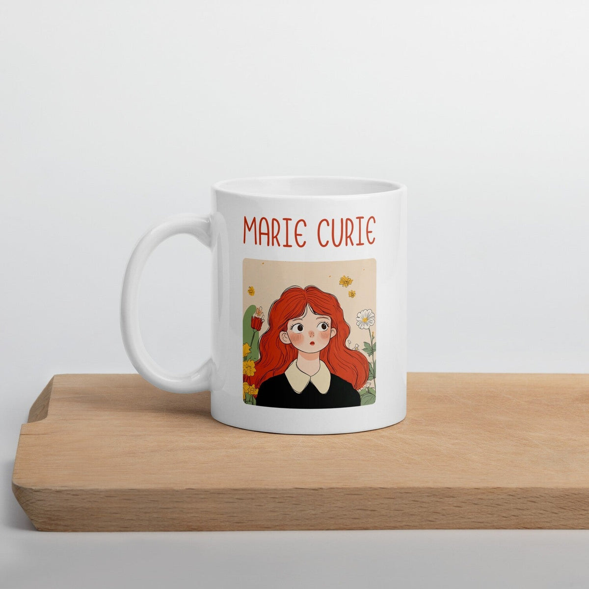 Marie Curie Coffee Mug — back view