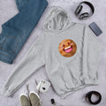 Mars Cartoon Unisex Hooded Sweatshirt — Grey