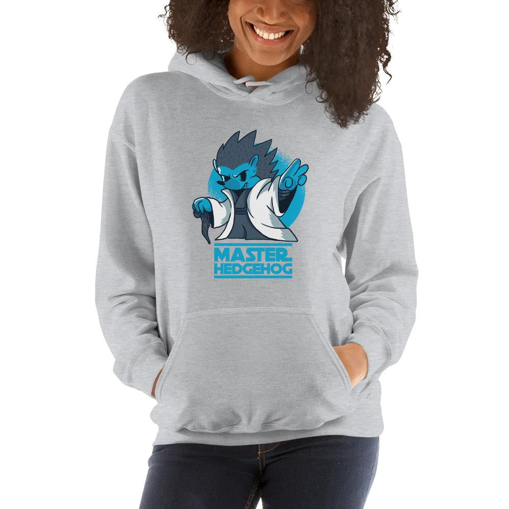 Master Hedgehog Unisex Hooded Sweatshirt — detail view 3