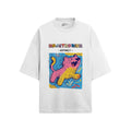 French terry oversized t-shirt with Megatherium print