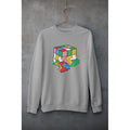 Melting Cube Unisex Sweatshirt — Grey