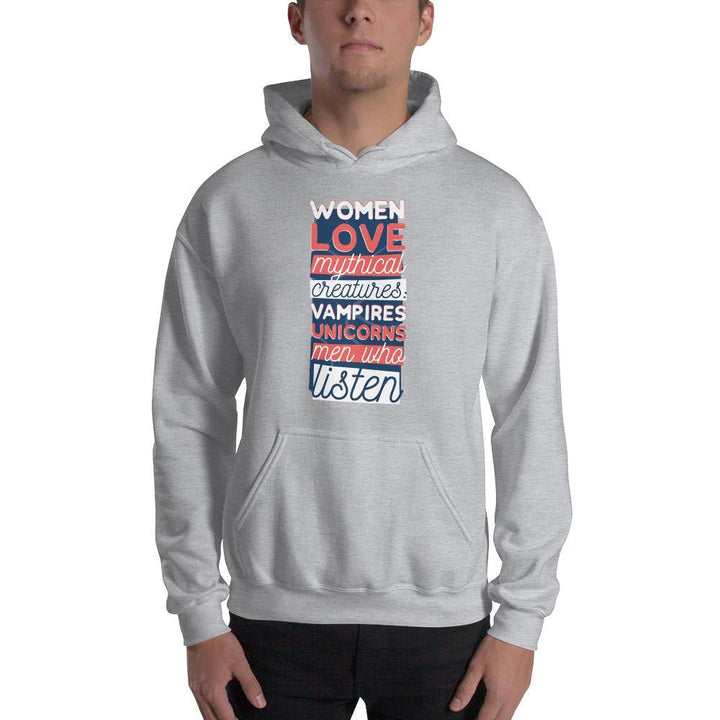 Men Who Listen Unisex Hooded Sweatshirt