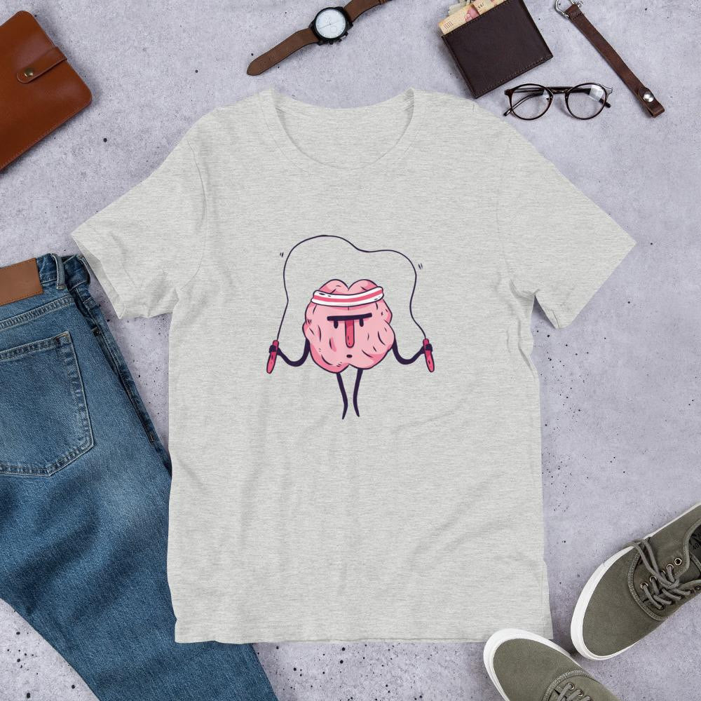 Jumping Rope Brain science tee front graphic – Fourth Dimension Club