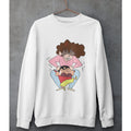 Misae & Shinchan Unisex Sweatshirt — White