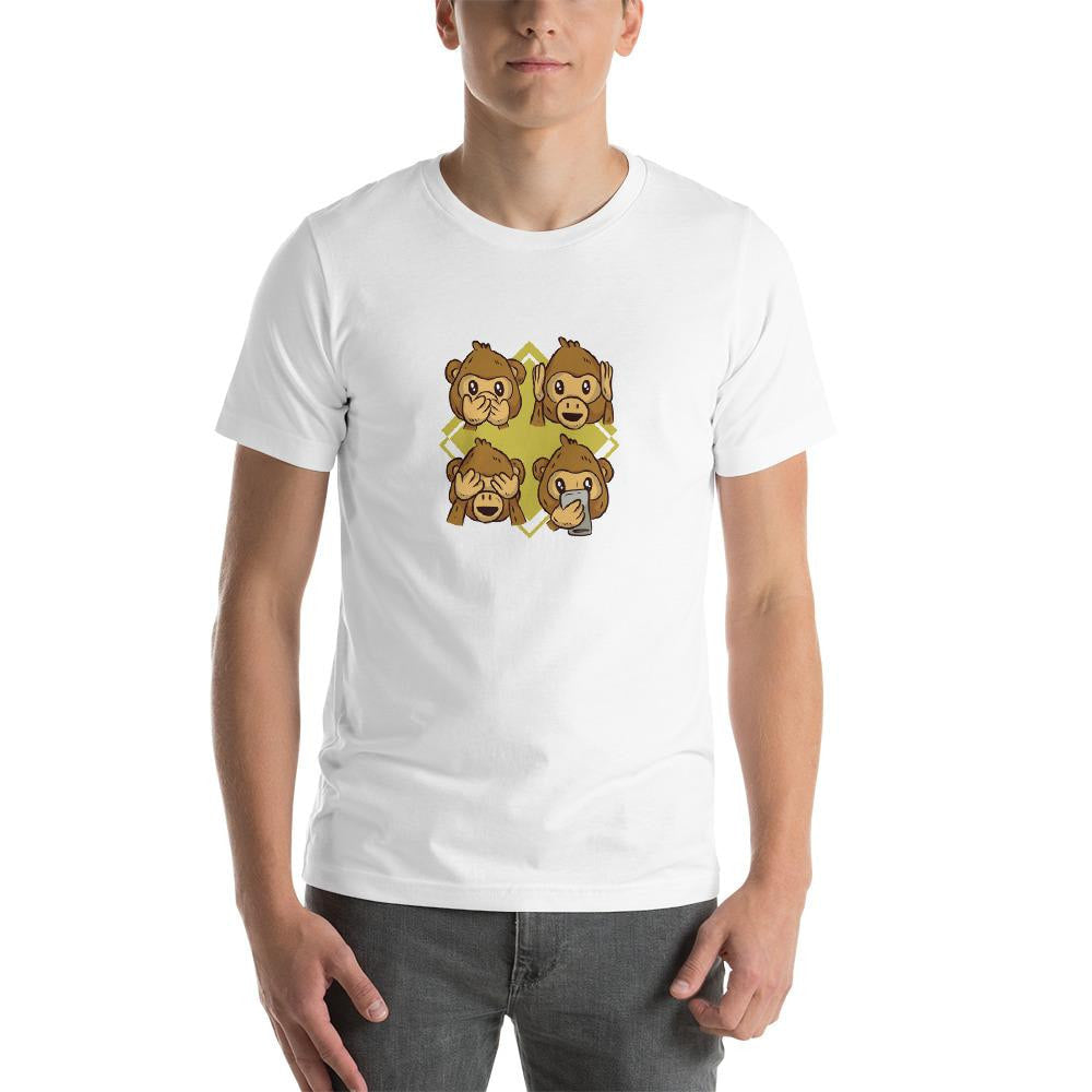 Monkey Phone Half Sleeve T-Shirt — detail view 11