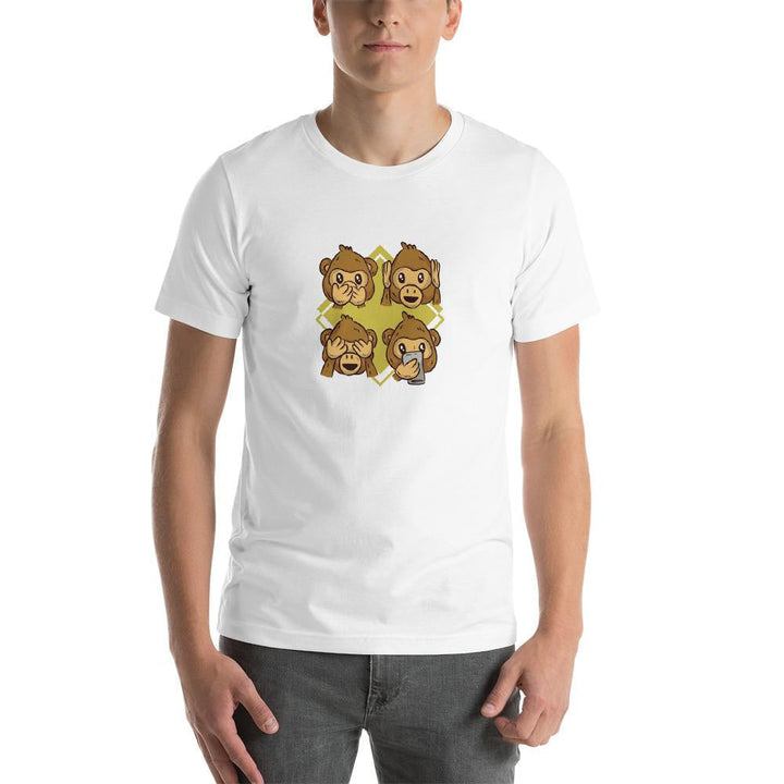 Monkey Phone Half Sleeve T-Shirt