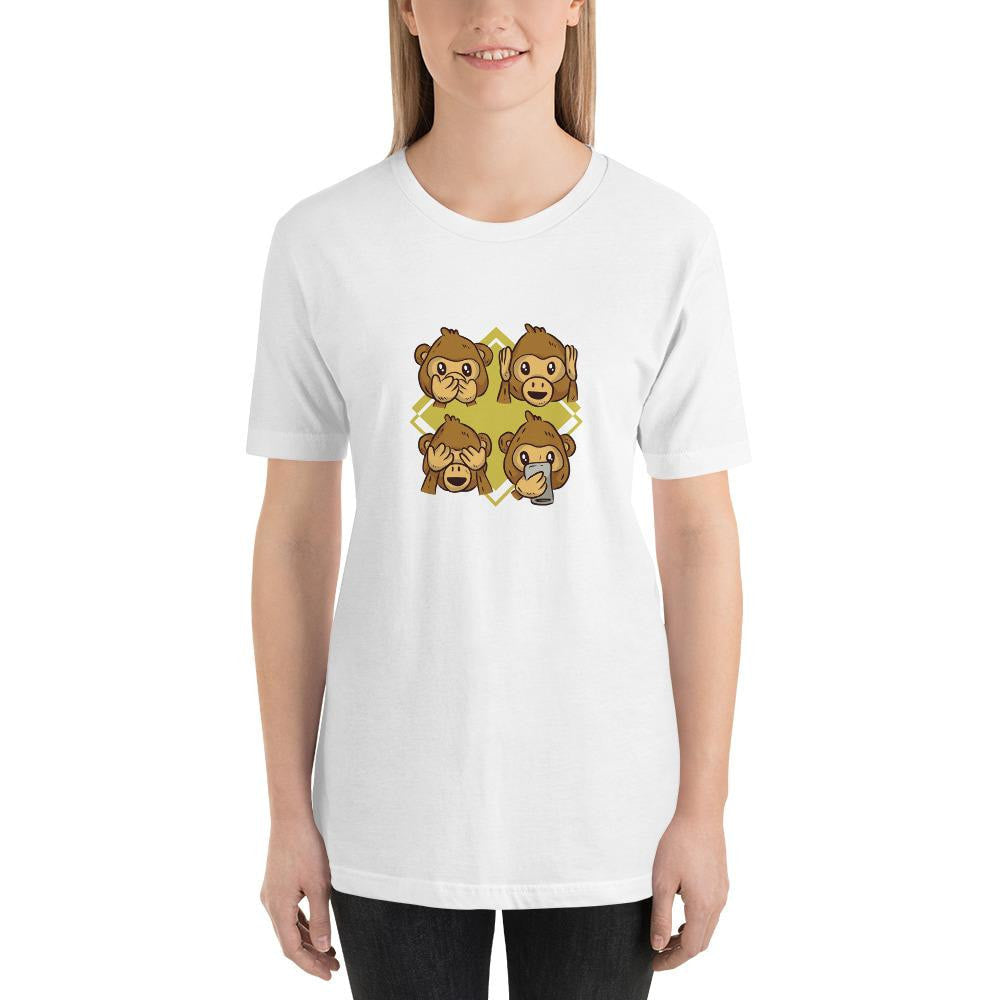 Monkey Phone Half Sleeve T-Shirt