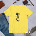 Moon Rose Half Sleeve T-Shirt — Yellow