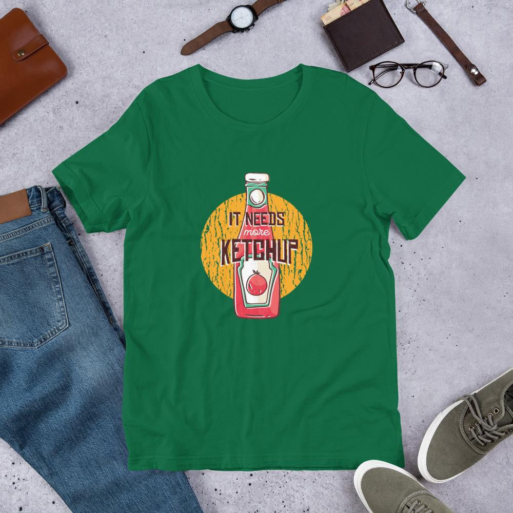 More Ketchup Half Sleeve T-Shirt — Green