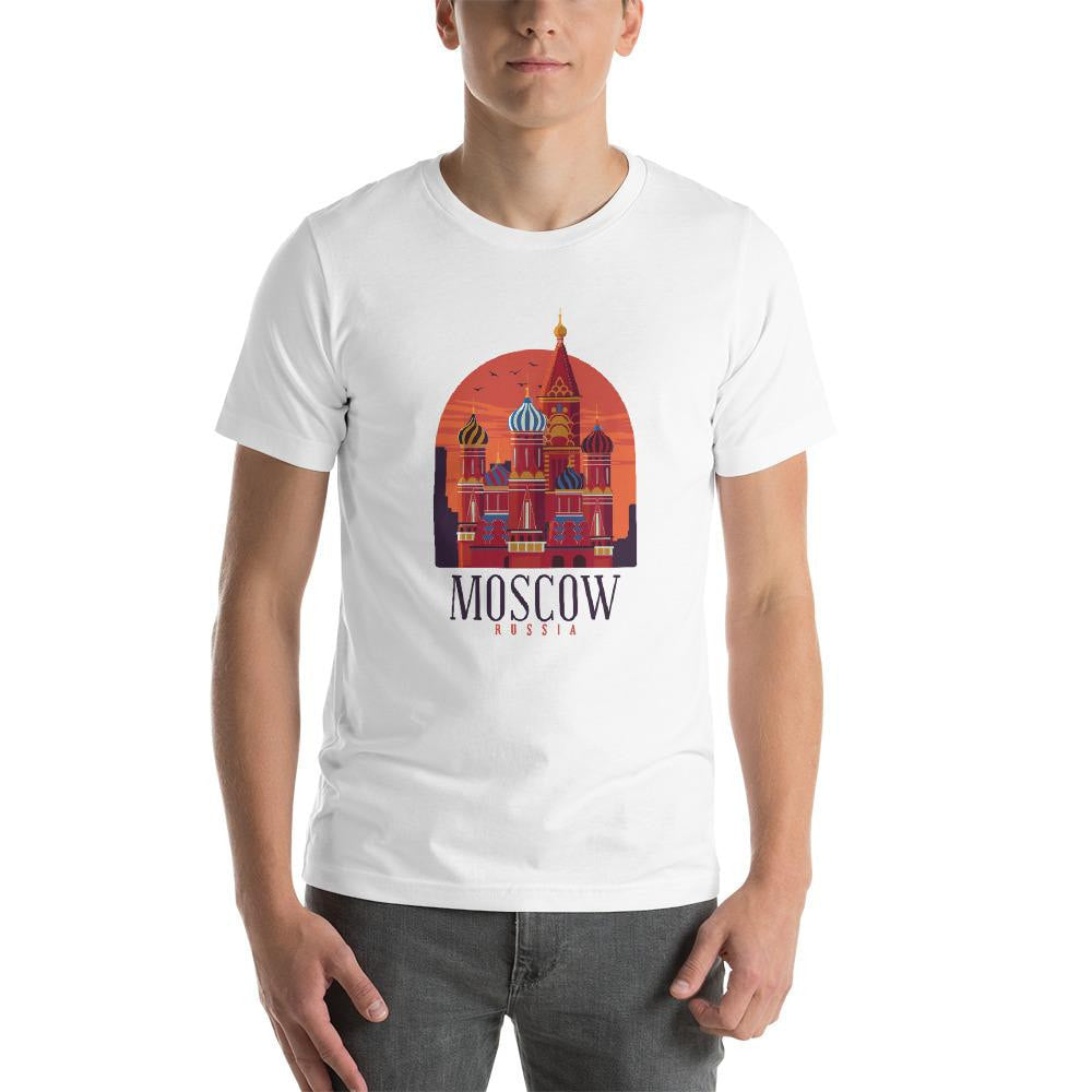 Moscow Russia Half Sleeve T-Shirt — detail view 2