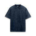 Timeless Acid Wash Oversized T-Shirts — navy-blue