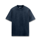 Timeless Acid Wash Oversized T-Shirts — navy-blue