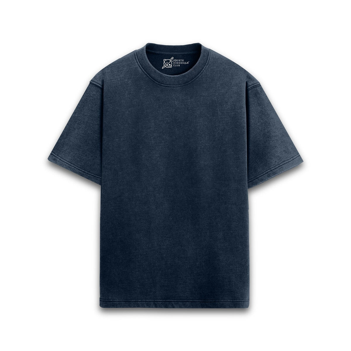 Timeless Acid Wash Oversized T-Shirts — navy-blue