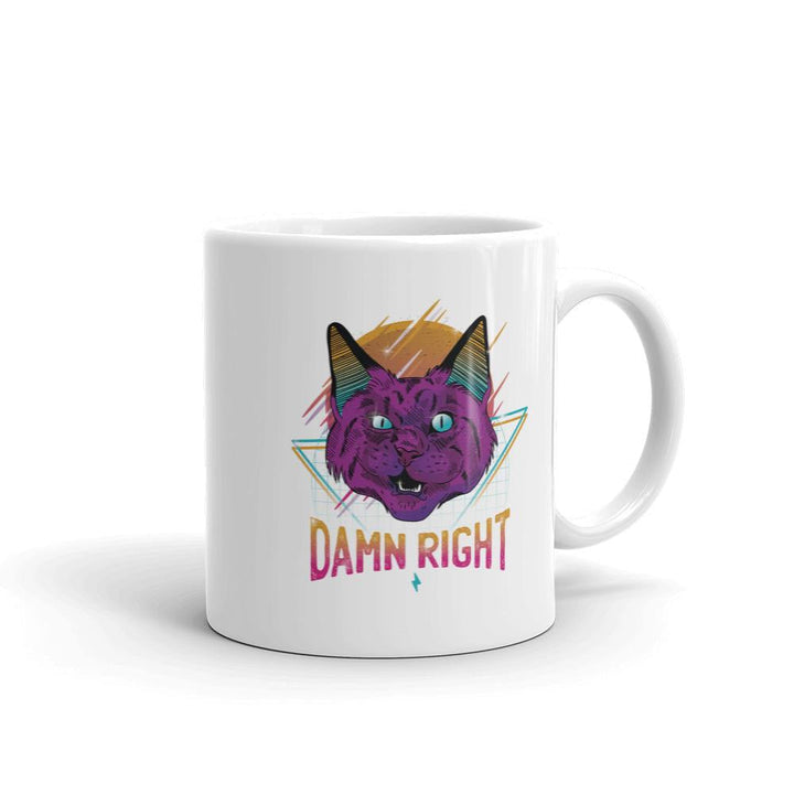 Neon Cat Coffee Mug