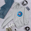 Neptune Cartoon Unisex Hooded Sweatshirt — Grey
