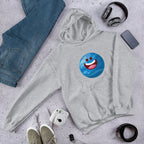 Neptune Cartoon Unisex Hooded Sweatshirt — Grey
