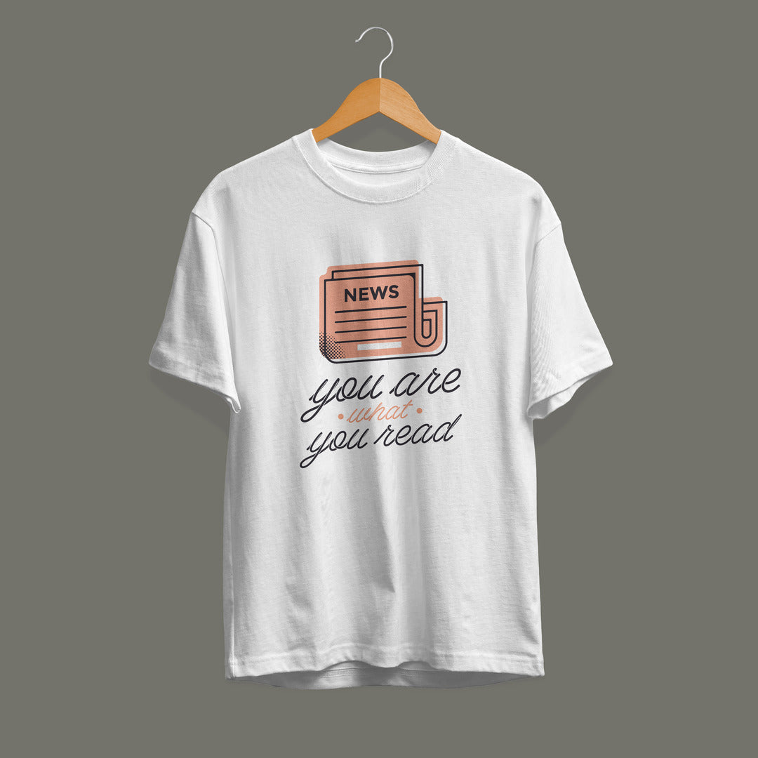 News Quote alien graphic tee front view – Fourth Dimension Club