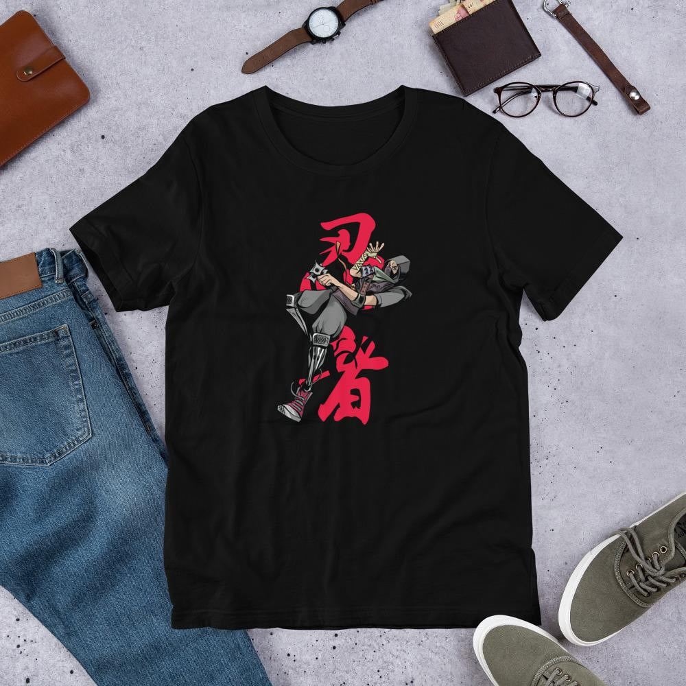 Ninja Half Sleeve T-Shirt — Black