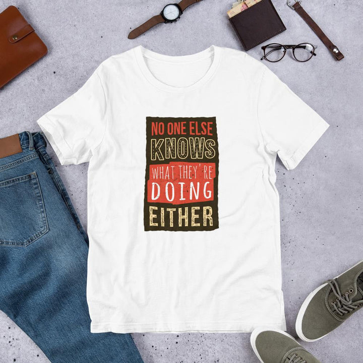 No One Knows Half Sleeve T-Shirt