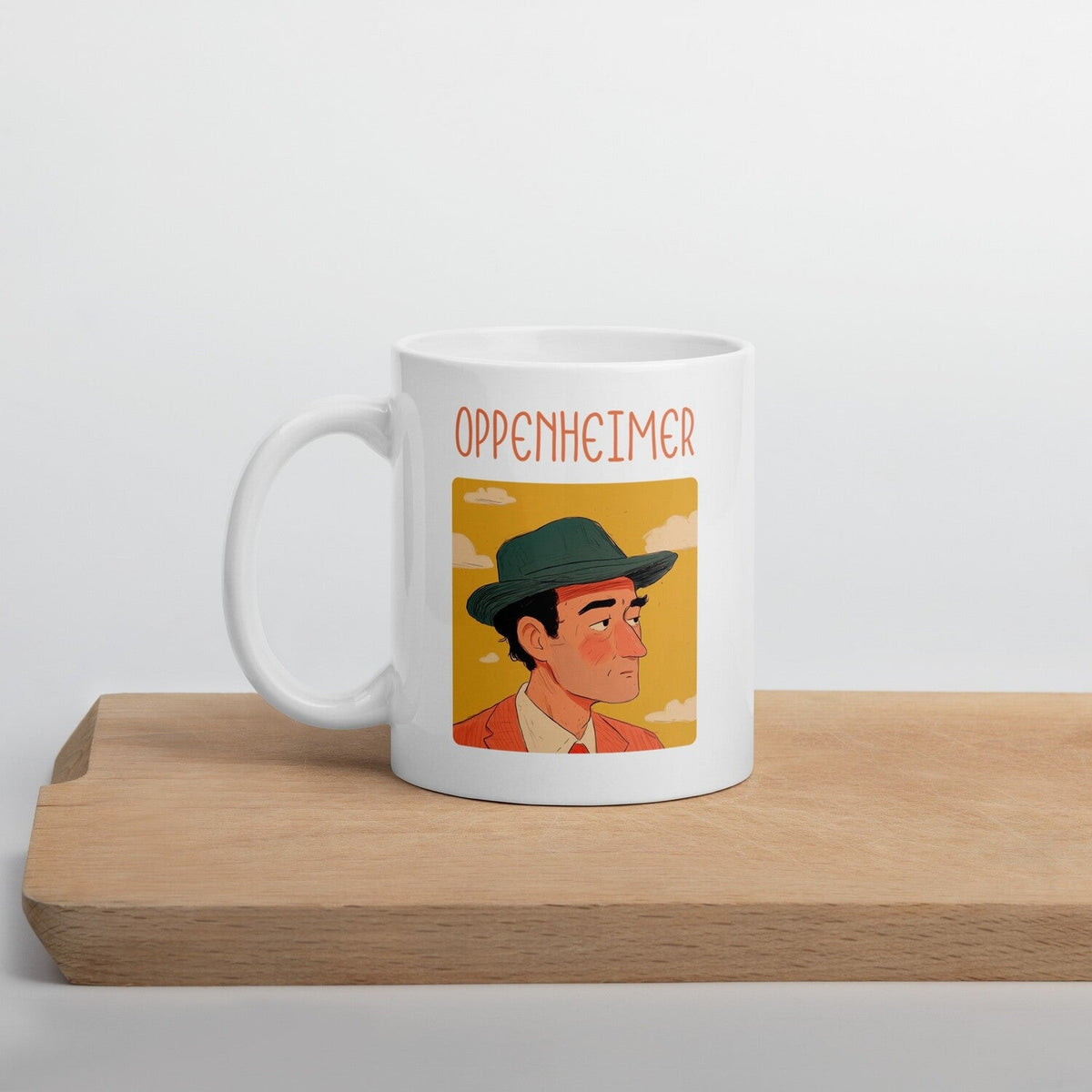 J. Robert Oppenheimer Coffee Mug — back view