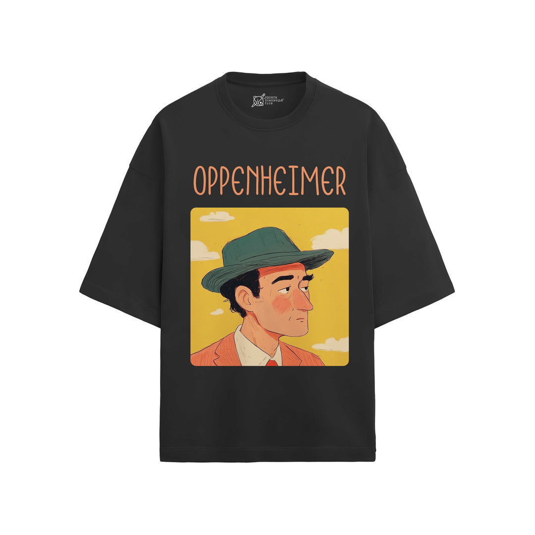 J. Robert Oppenheimer Oversized French Terry T-Shirt #GeniusDoodles
