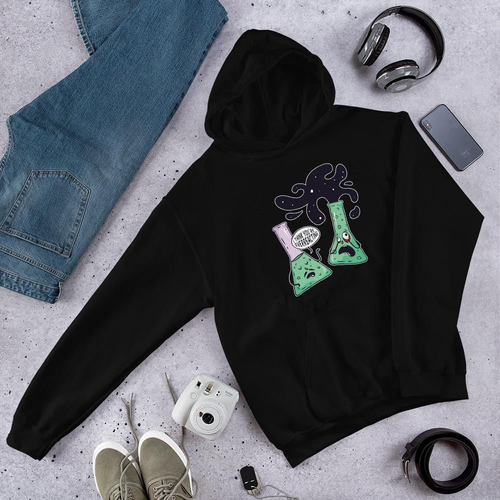 Over-reacting Hooded Sweatshirt — Black