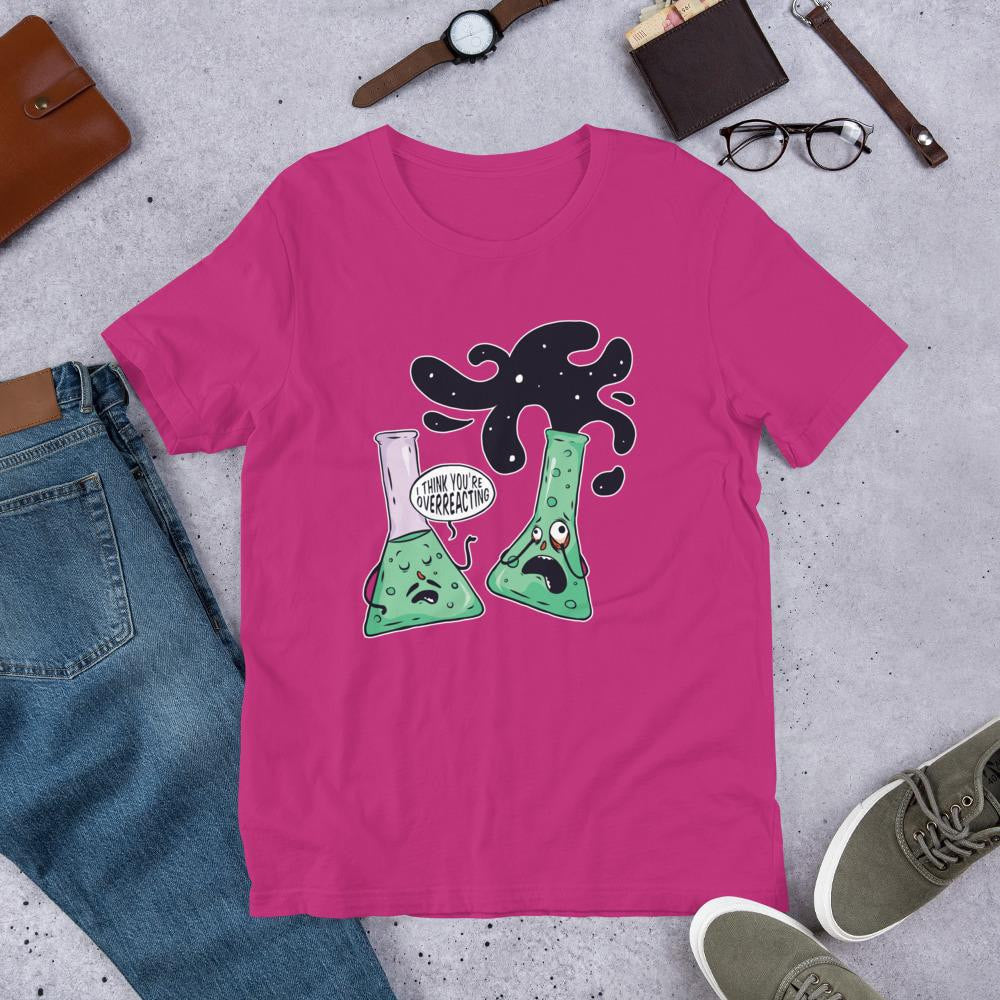 Over-reacting Half Sleeve T-Shirt — Pink