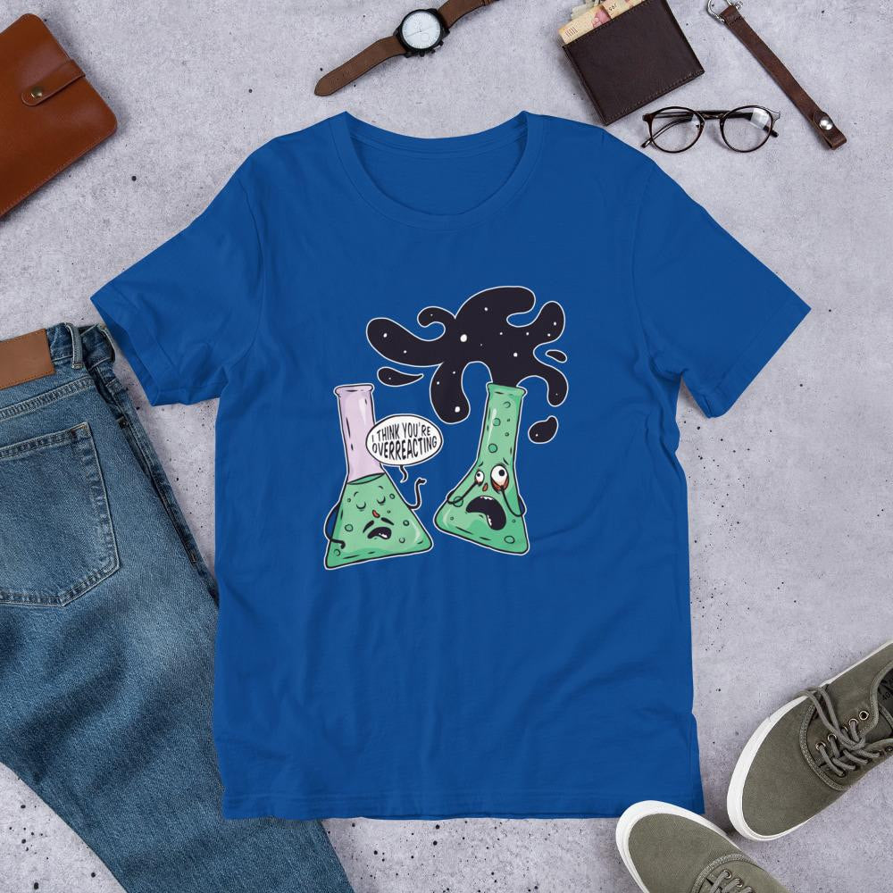 Over-reacting Half Sleeve T-Shirt — Blue