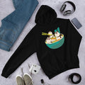 Panda Noodle Unisex Hooded Sweatshirt — Black