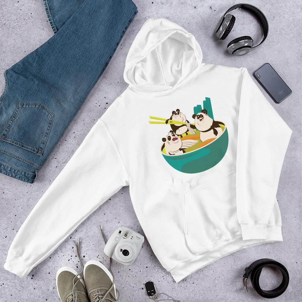 Panda Noodle graphic hoodie – Fourth Dimension Club