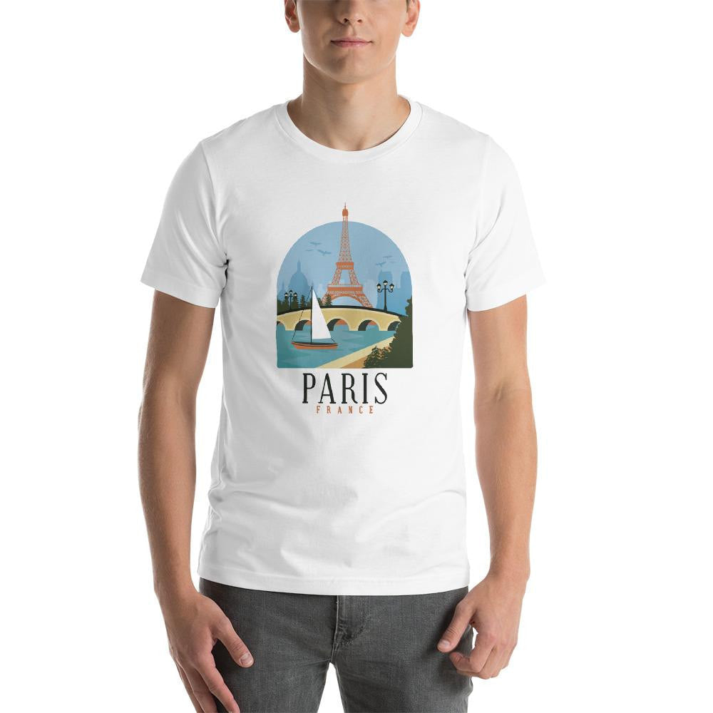 Paris France Half Sleeve T-Shirt — detail view 2