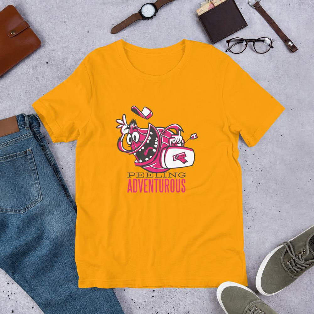 Feeling Adventurous Half Sleeve T-Shirt — Gold