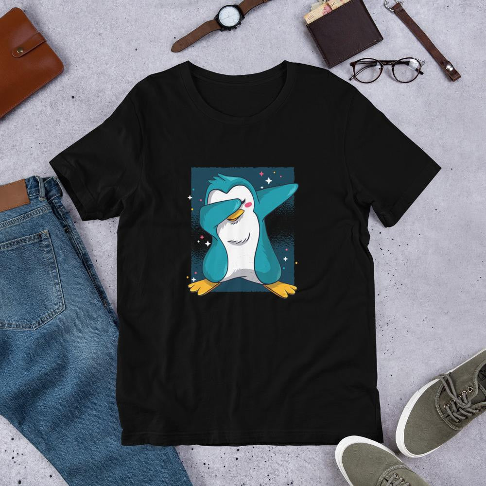 Penguin Dab Half Sleeve T-Shirt — Black