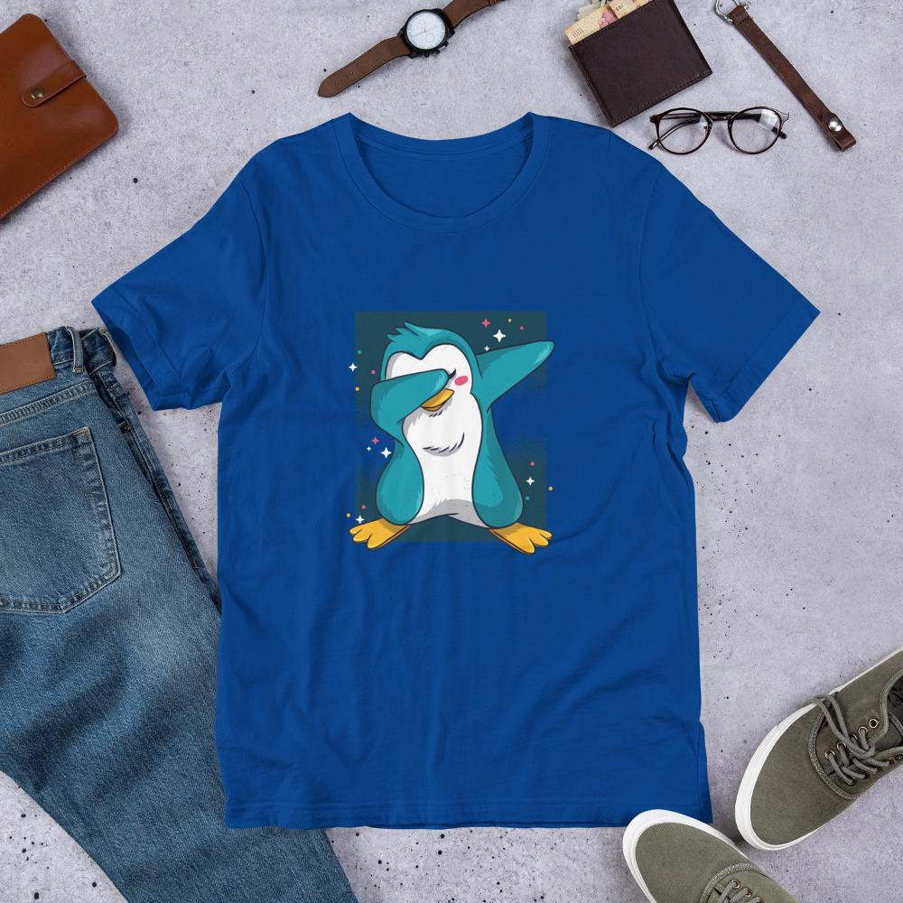 Penguin Dab Half Sleeve T-Shirt — Blue