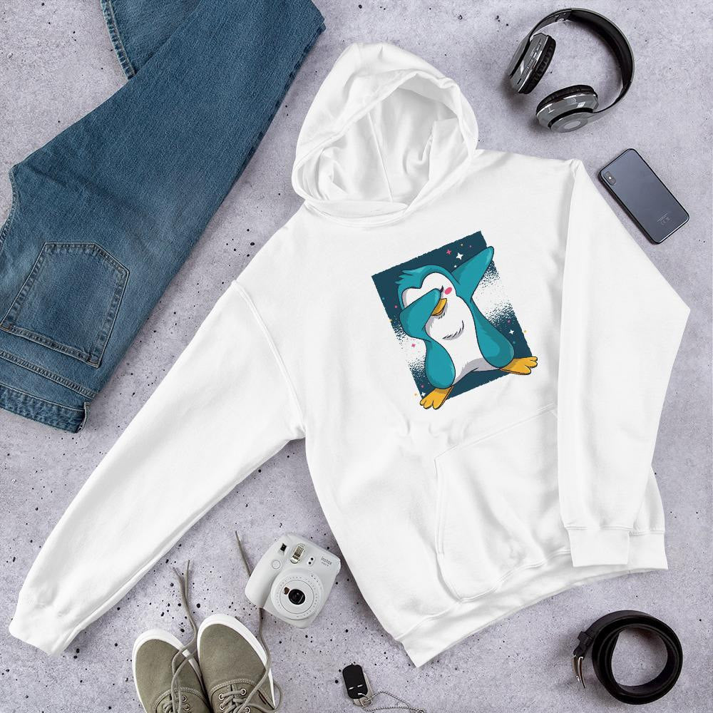 Penguin Dab graphic hoodie – Fourth Dimension Club