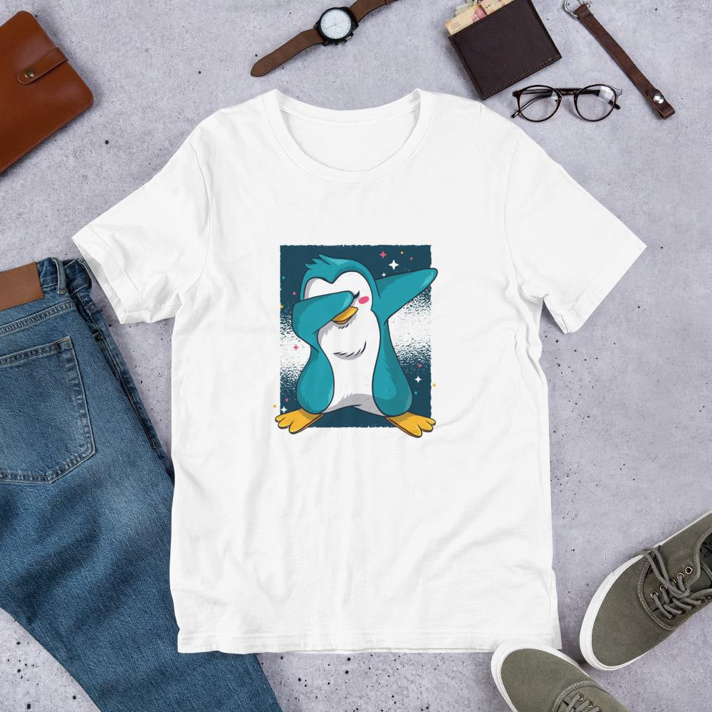 Penguin Dab Half Sleeve T-Shirt — White