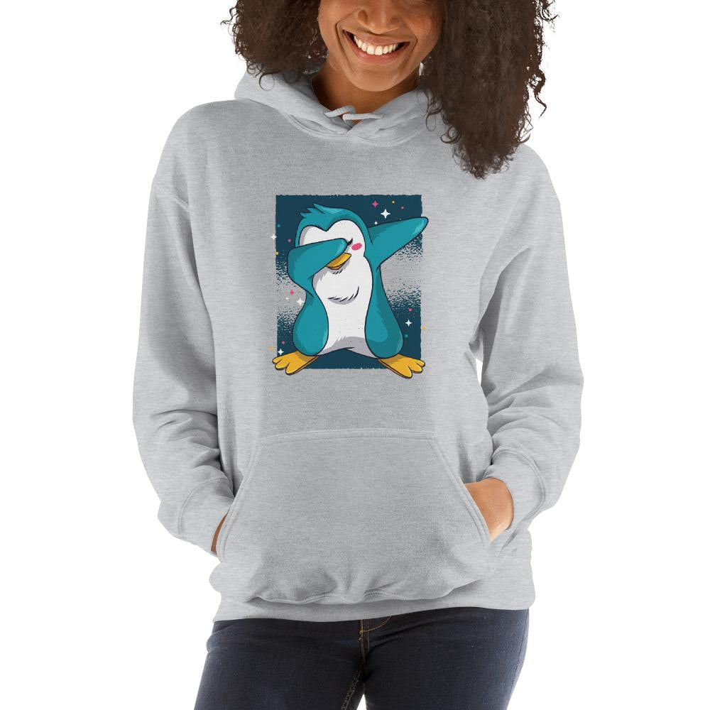 Penguin Dab Unisex Hooded Sweatshirt — detail view 3