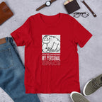 Personal Space Half Sleeve T-Shirt — Red