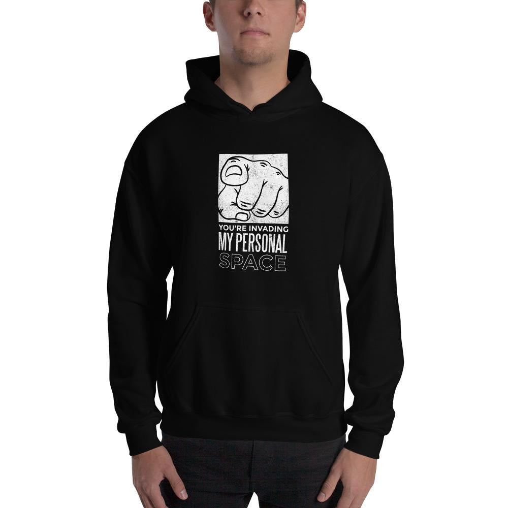 Personal Space Unisex Hooded Sweatshirt — detail view 2