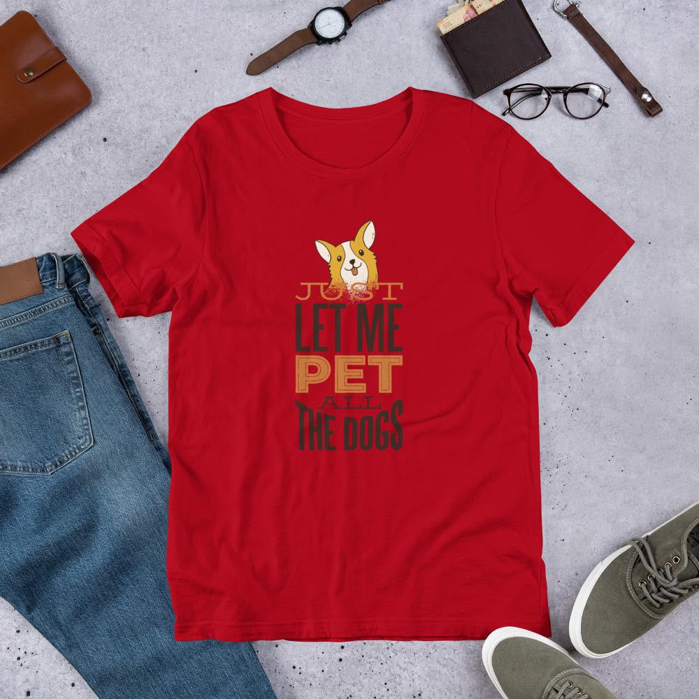 Pet All Dogs Half Sleeve T-Shirt — Red