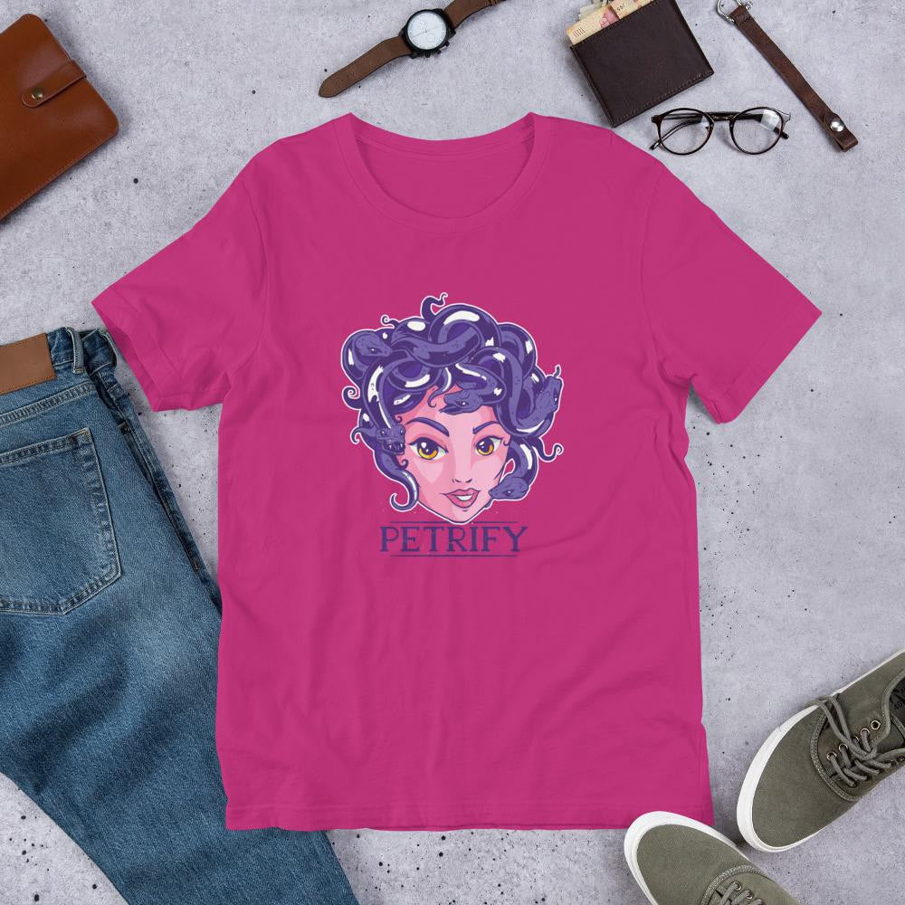 Petrify Medusa Half Sleeve T-Shirt — Pink